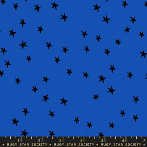 Ruby Star Society "Starry" - Blue Ribbon - Half Yard