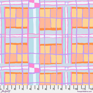 Kaffe Fassett Collective - "Checkmate" in Pastel - Half Yard