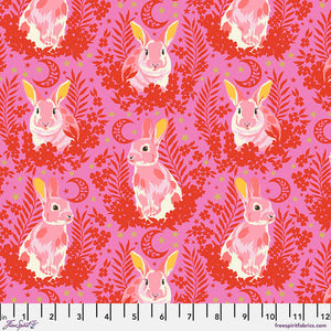 Tula Pink "Besties" - Hop to It in Blossom - Half Yard