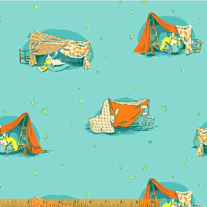 "Lucky Rabbit" - Quilt Tent in Turquoise