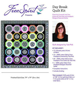 Tula Pink "Daybreak" Quilt Kit featuring "Linework"