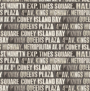 Tim Holtz "Monochrome" Subway Signs - Charcoal