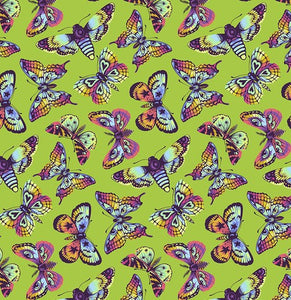 Tula Pink "Daydreamer" - Butterfly Hugs - Avocado - Half Yard