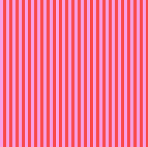 Tula's True Colors - "Tent Stripe" - Poppy - Half Yard