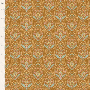 Tilda "Sanctuary" Adina in Ochre - Half Yard