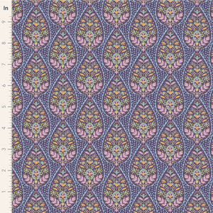 Tilda "Sanctuary" Adina in Eggplant - Half Yard