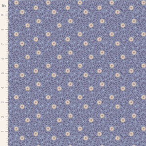 Tilda "Sanctuary" Daisydream in Pitch Blue - Half Yard