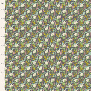 Tilda "Sanctuary" Cottonfield in Greygreen - Half Yard