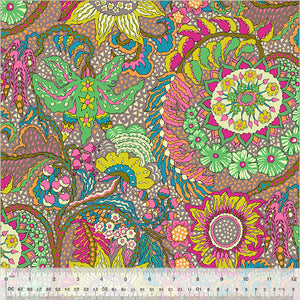 Sally Kelly "Botanica" Lawn in Mushroom - Half Yard