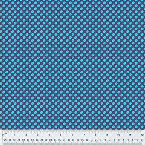 "Dot to Dot" in Diva Blue - Half Yard