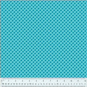 "Dot to Dot" in Island Breeze - Half Yard