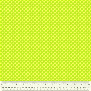 "Dot to Dot" in Lime Punch - Half Yard