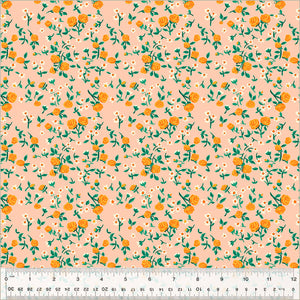 Heather Ross "By Hand" Mousy in Floral Blush- Half Yard