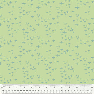 "Moonlit" Glimmer in Celery - Half Yard