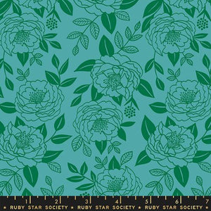 Ruby Star Society "Rise & Shine" - Garden Glow in Succulent - Half Yard