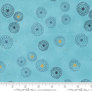 Zen Chic "Flirtation" - Blooming in Sky Blue - Half Yard