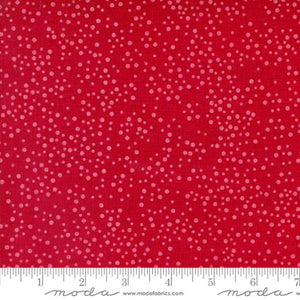 Robin Pickens "Winterly" - Thatched Dotty in Crimson - Half Yard