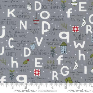 Sweetwater "On Dasher" for Moda Fabrics - A to Z in Stormy