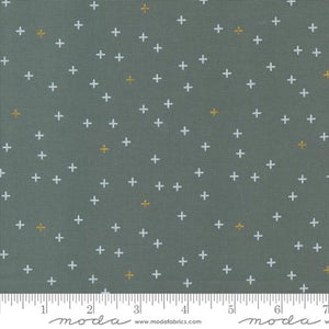 Zen Chic "Shimmer" A Bit of A Plus Smoke Metallic - Half Yard