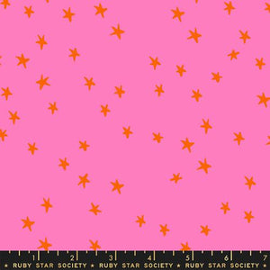 Ruby Star Society "Starry" - 108" Wideback in Vivid Pink - Half Yard