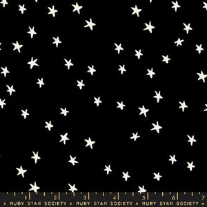 Ruby Star Society "Starry" - 108" Wideback in Black - Half Yard