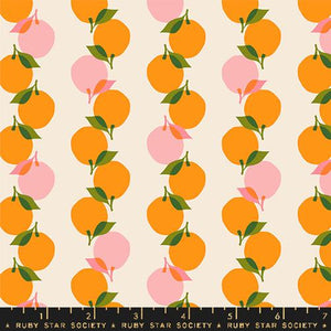 Ruby Star Society "Juicy" - Stacked Up in Orange - Half Yard