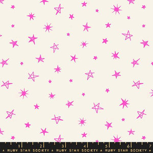 "Teddy & the Bears" - Rock Star in Glow Rose - Half Yard