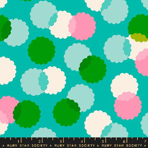 Ruby Star Society "Eye Candy" Puffs in Tropic -  Half Yard