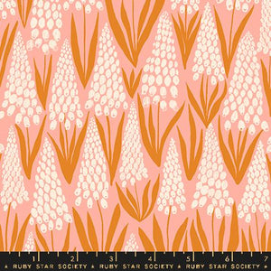 Ruby Star Society "Endpaper" Muscari Florals in Bashful - Half Yard