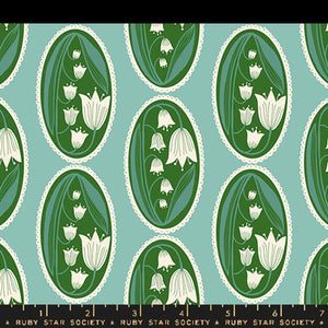 Ruby Star Society "Endpaper" Lily of the Cameo in Water - Half Yard