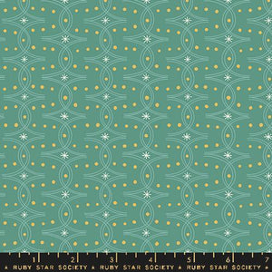 Ruby Star Society "Endpaper" Geometric Blenders in Watercress - Half Yard