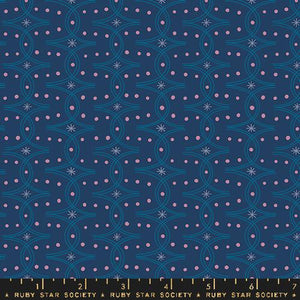 Ruby Star Society "Endpaper" Geometric Blenders in Bluebell - Half Yard