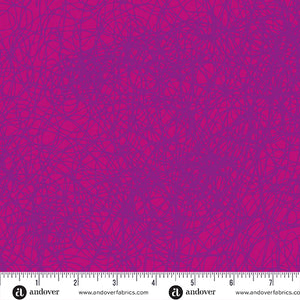 "Sun Print Textures" Entropy in Magenta - Half Yard