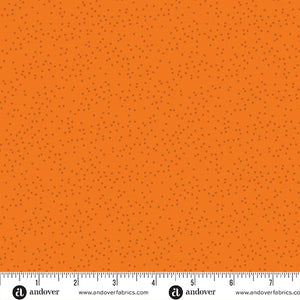 "Sun Print Textures" Pebbles in Tangerine - Half Yard