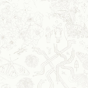 Alison Glass "Chrysanthemum"  - Sketch in Stonework - Half Yard