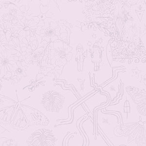 Alison Glass "Chrysanthemum"  - Sketch in Whisper - Half Yard