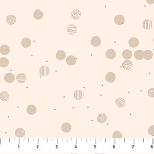 Figo Fabrics - "Seasons Basics" in Cream - Half Yard