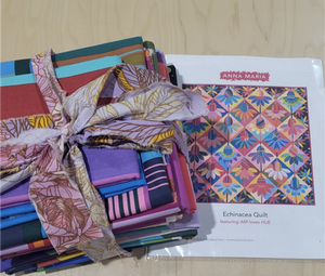 Anna Maria Echinacea Quilt Kit featuring the  "AM Loves Hue" Collection