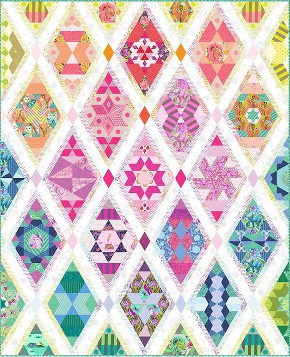 Tula Sunrise Mini Quilt Kit Featuring Tula Pink's Curiouser Fabric  daydreamer or Nightshade Tula Pink Fabric Tula Pink Quilt Kit 
