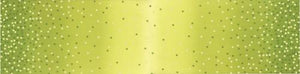 "Ombre Flurries" Metallic by Moda Fabrics - 108" Ombre Confetti Lime Green - Half Yard