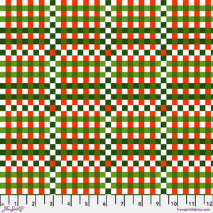 "Winter Joy" - Holiday Check in Multi - Half Yard