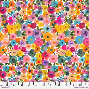 "Sweet Somethings" Flower Beauties in Bright - Half Yard