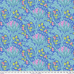 "Kaffe x Morris & Co" Artichoke in Blue - Half Yard