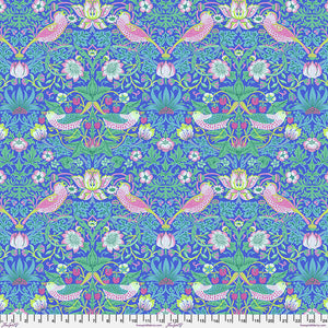 "Kaffe x Morris & Co" Strawberry Thief in Blue - Half Yard