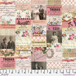 Tim Holtz "Palette Pink" Collage - Half Yard