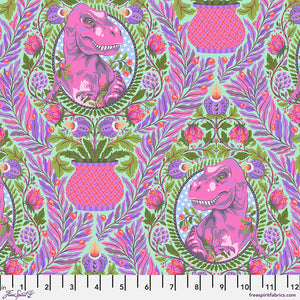 Tula Pink "Roar!" Tree Rex in Mist - Half Yard