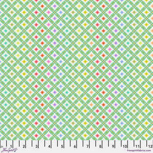 Tula Pink "Roar!" Stargazer in Mint - Half Yard