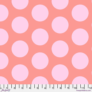 Tula Pink "Roar!" Dinosaur Eggs in Blush - Half Yard