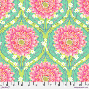 Tula Pink "Untamed" Daisy and Confused in Moonbeam - Half Yard