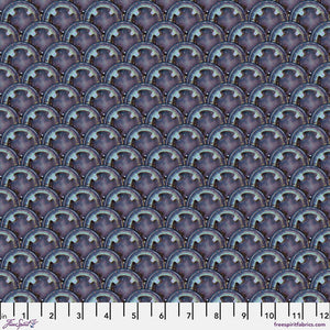 "Mosiac" Scallop in Purple Haze - Half Yard